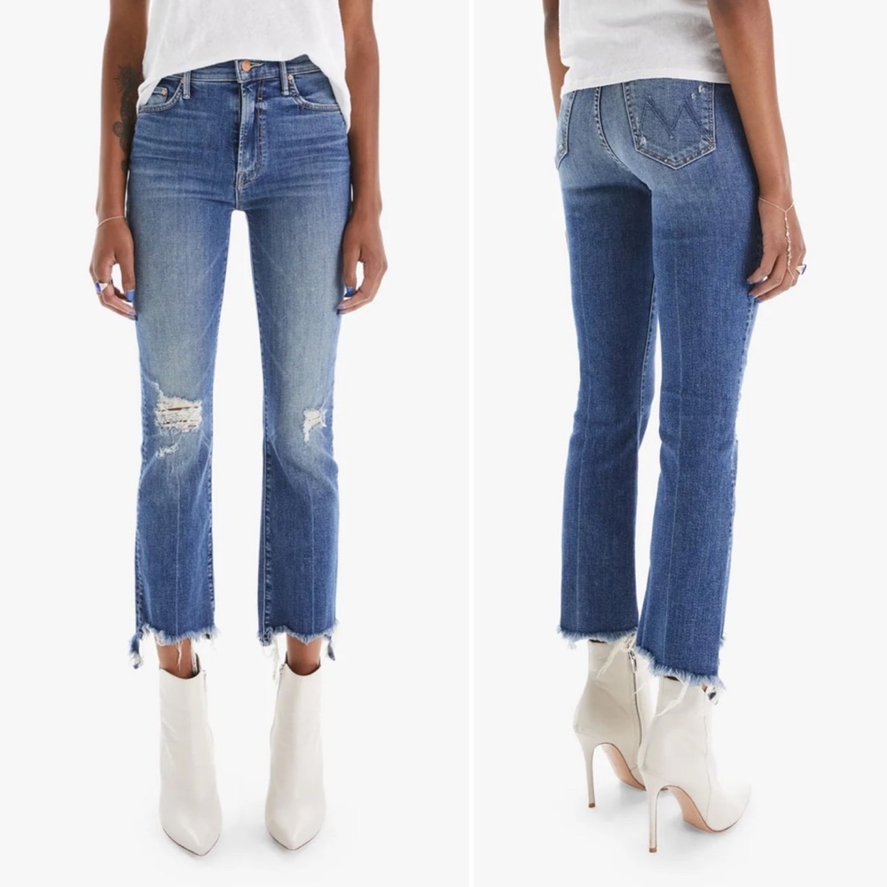 Mother The Insider Crop Step Chew Jeans
